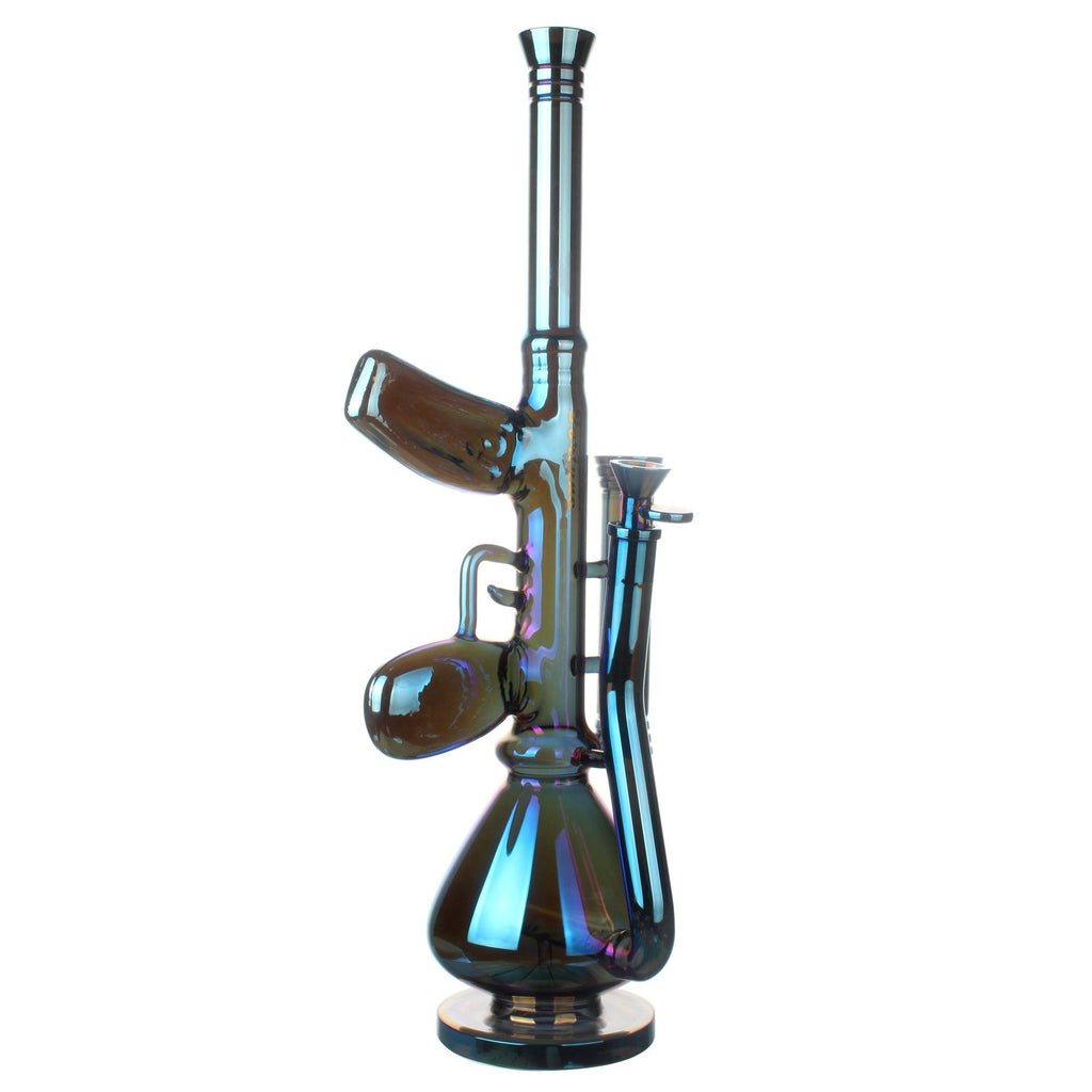 Fortune | 18" AK-47 Style Electroplated Glass Bong
