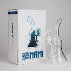 Nami Glass | 9" Ripple Dab Rig – Premium Borosilicate with Signature Inline Design