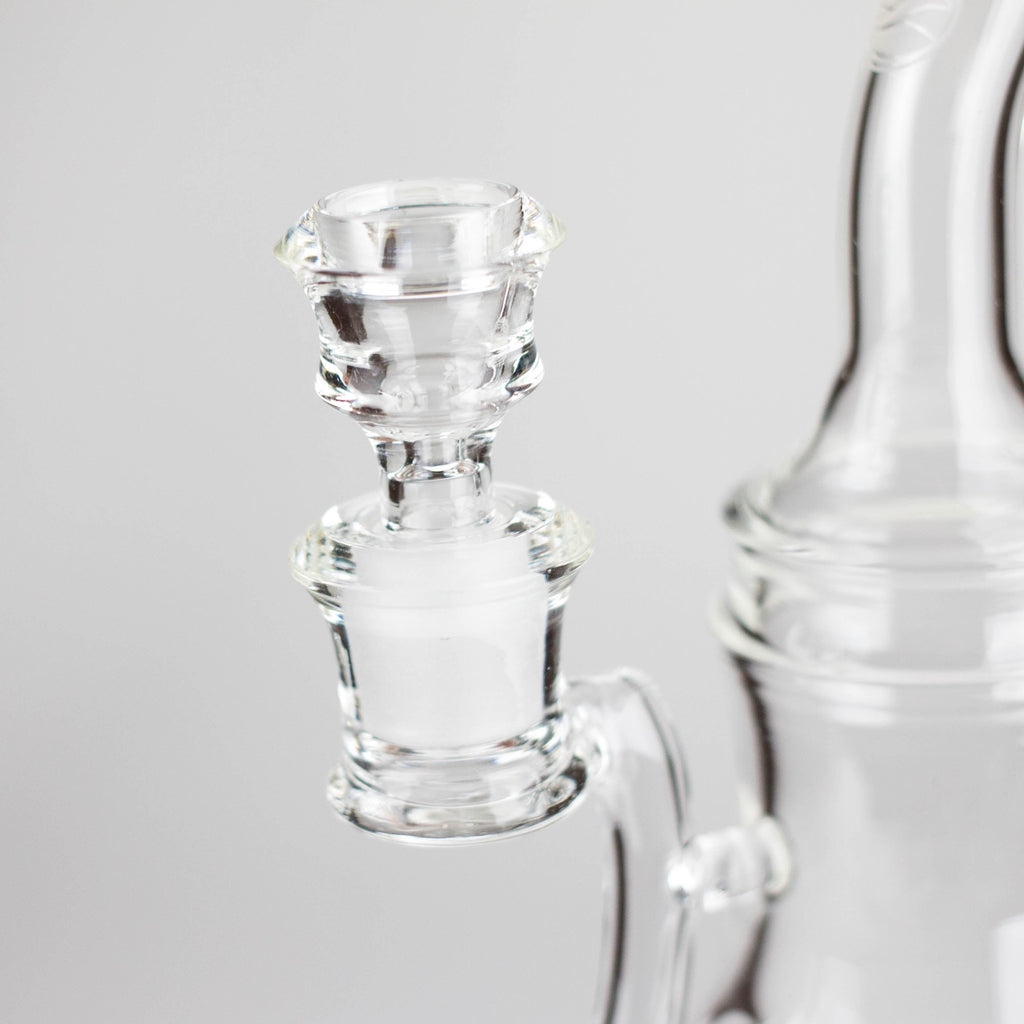 Nami Glass | 9" Ripple Dab Rig – Premium Borosilicate with Signature Inline Design