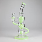 9" Fab Klein Recycler – Premium Glass Rig with Matrix Perc for Superior Filtration
