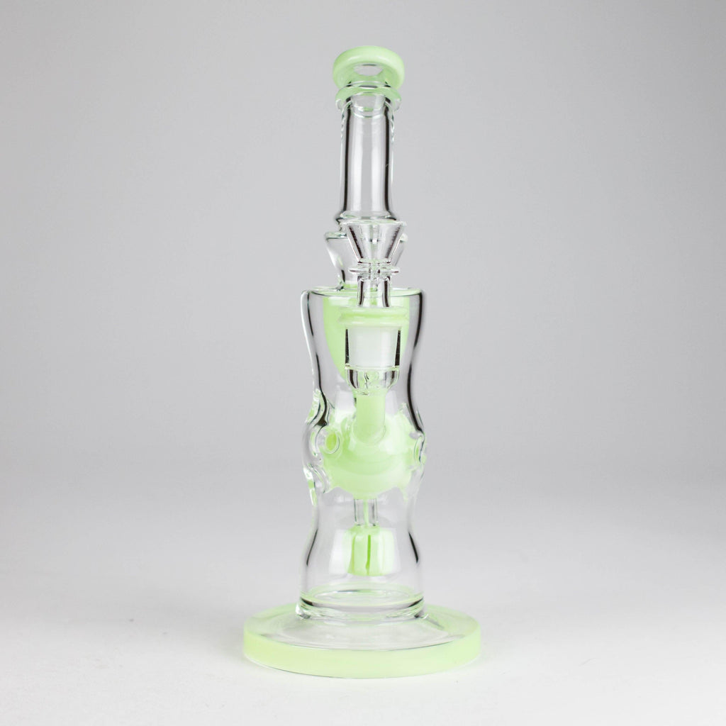 9" Fab Klein Recycler – Premium Glass Rig with Matrix Perc for Superior Filtration