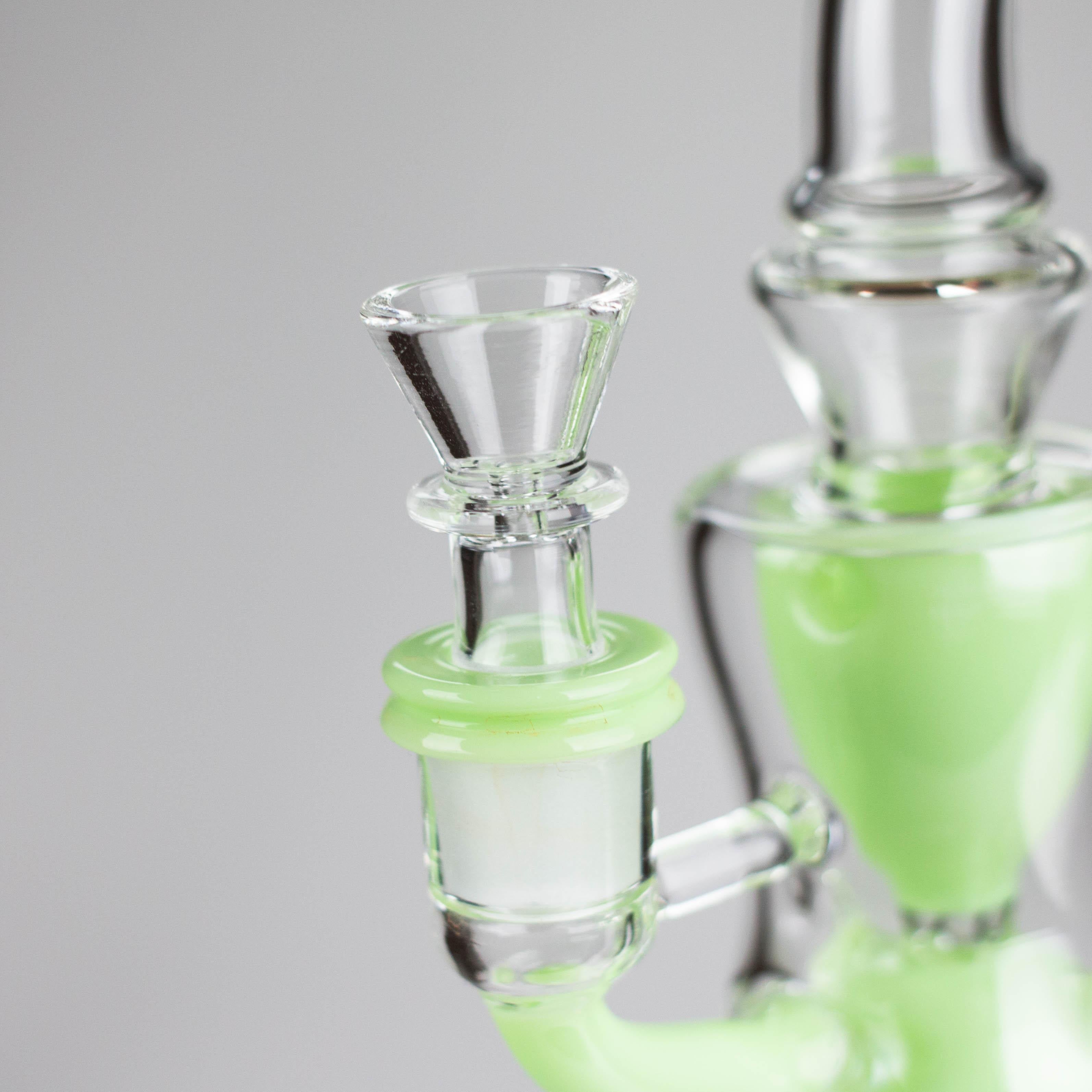 9" Fab Klein Recycler – Premium Glass Rig with Matrix Perc for Superior Filtration