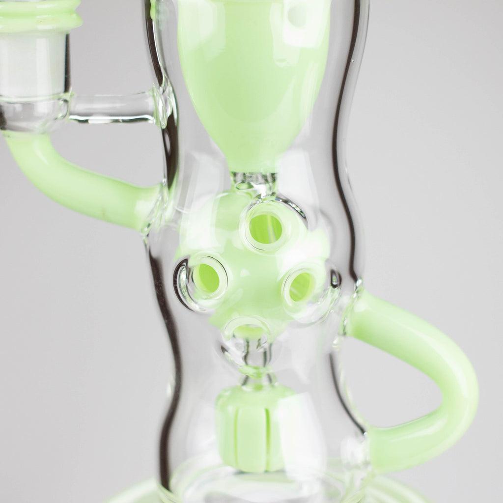 9" Fab Klein Recycler – Premium Glass Rig with Matrix Perc for Superior Filtration