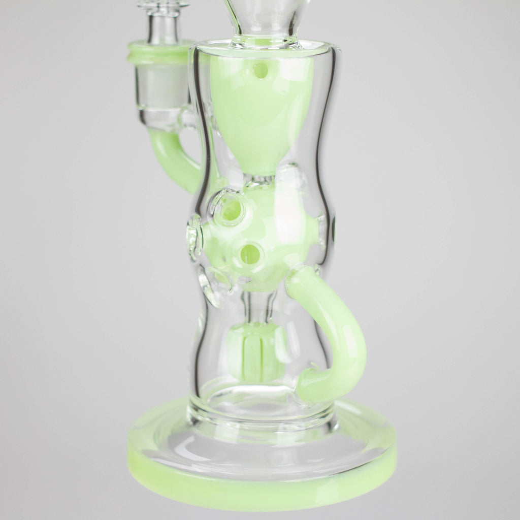 9" Fab Klein Recycler – Premium Glass Rig with Matrix Perc for Superior Filtration