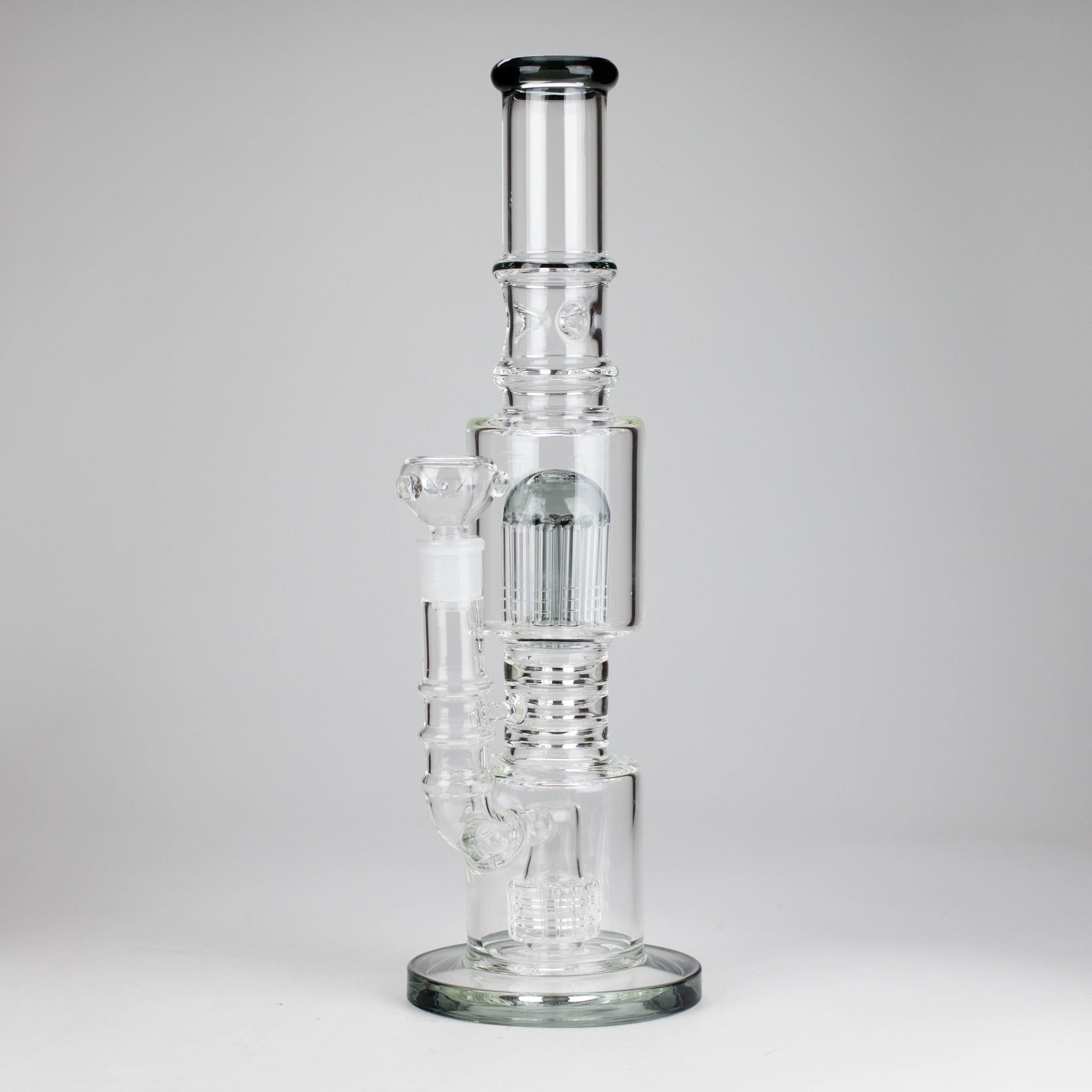 16" Glass Bong – 10-Arm Tree Perc with Matrix Perc for Maximum Filtration