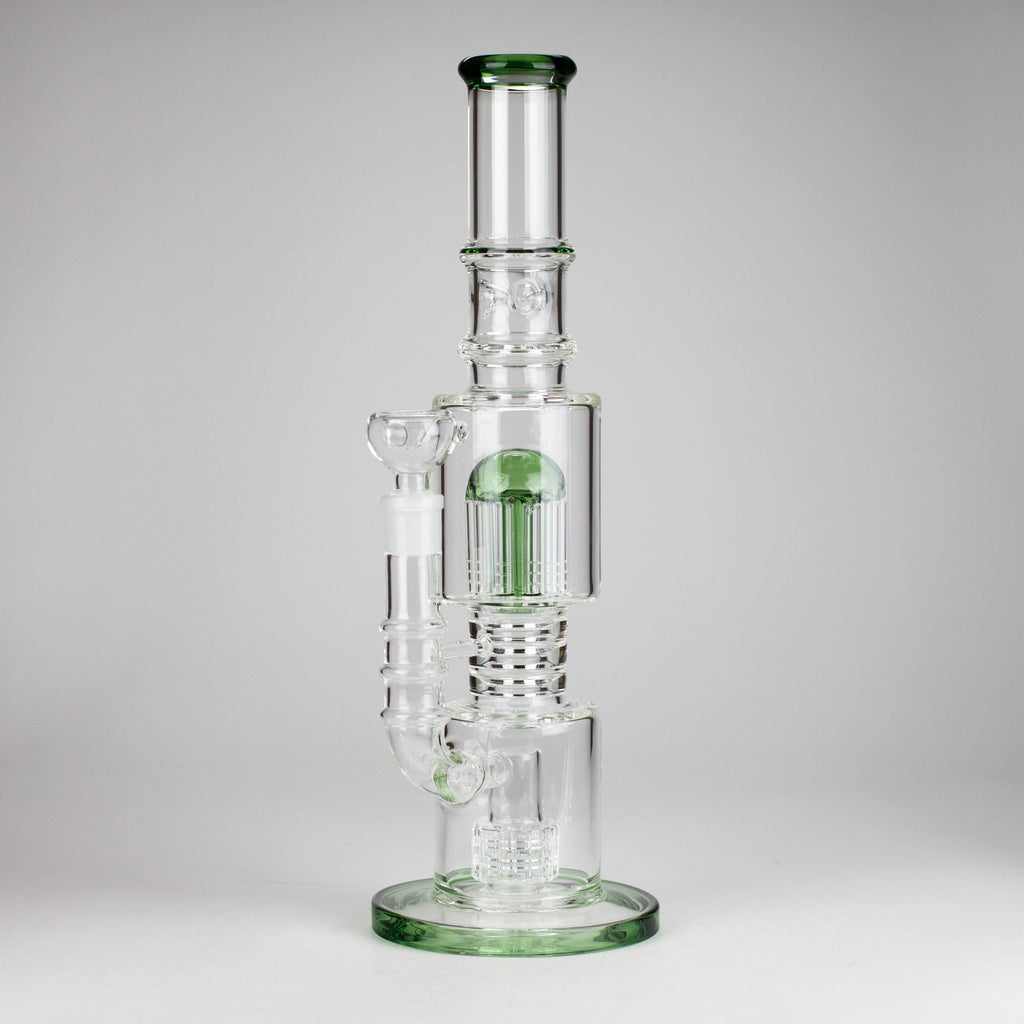 16" Glass Bong – 10-Arm Tree Perc with Matrix Perc for Maximum Filtration