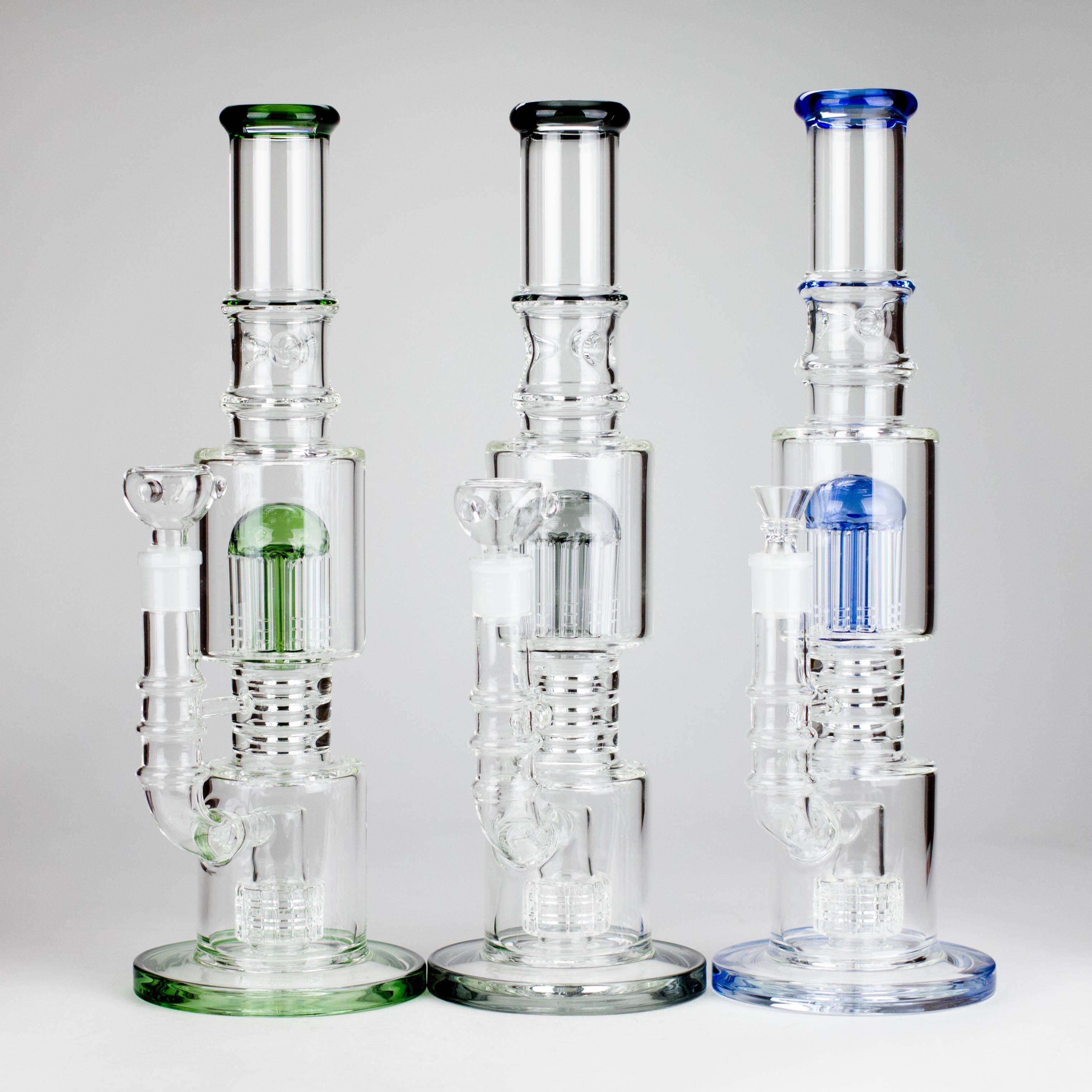 16" Glass Bong – 10-Arm Tree Perc with Matrix Perc for Maximum Filtration