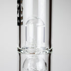 Medusa | 17" 7mm Double Tree Perc Glass Bong with Splash Guard