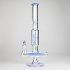 Trippy Glass | 17" 7mm Holographic Stemline Bong – Triple Diffused Perc with 18mm Bowl