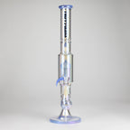 Trippy Glass | 17" 7mm Holographic Stemline Bong – Triple Diffused Perc with 18mm Bowl