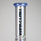 Trippy Glass | 17" 7mm Holographic Stemline Bong – Triple Diffused Perc with 18mm Bowl