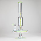 Trippy Glass | 17" 7mm Holographic Stemline Bong – Triple Diffused Perc with 18mm Bowl