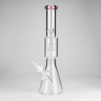 16" 7mm Colored Beaker Bong – Premium Thick Glass with Grid Perc