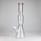 16" 7mm Colored Beaker Bong – Premium Thick Glass with Grid Perc