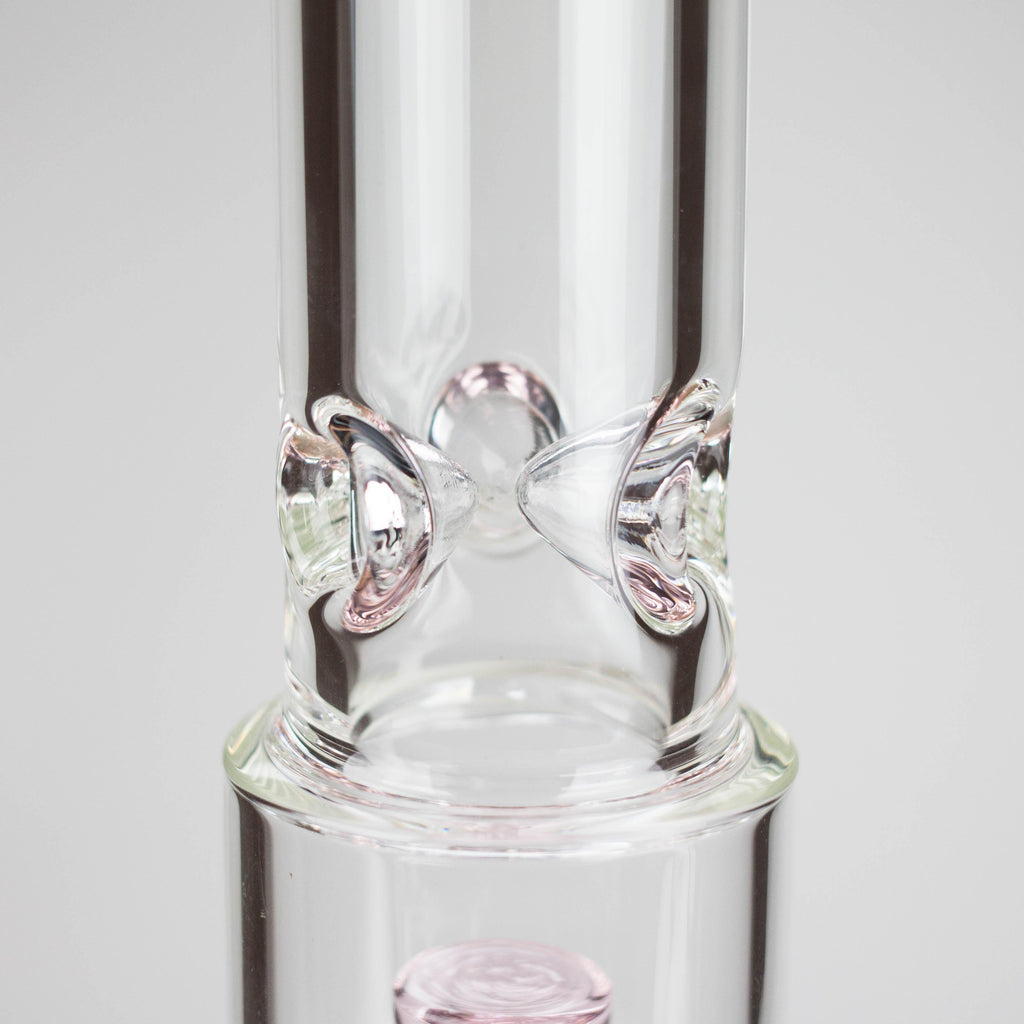 16" 7mm Colored Beaker Bong – Premium Thick Glass with Grid Perc