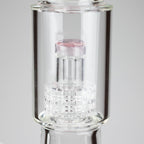 16" 7mm Colored Beaker Bong – Premium Thick Glass with Grid Perc