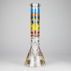 14" 7 mm Glass Bong With Cartoon Sponge Design [AQ0421-2]