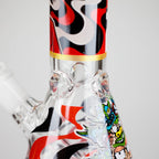 10" Glow-in-the-Dark Glass Beaker Bong [BH1351]