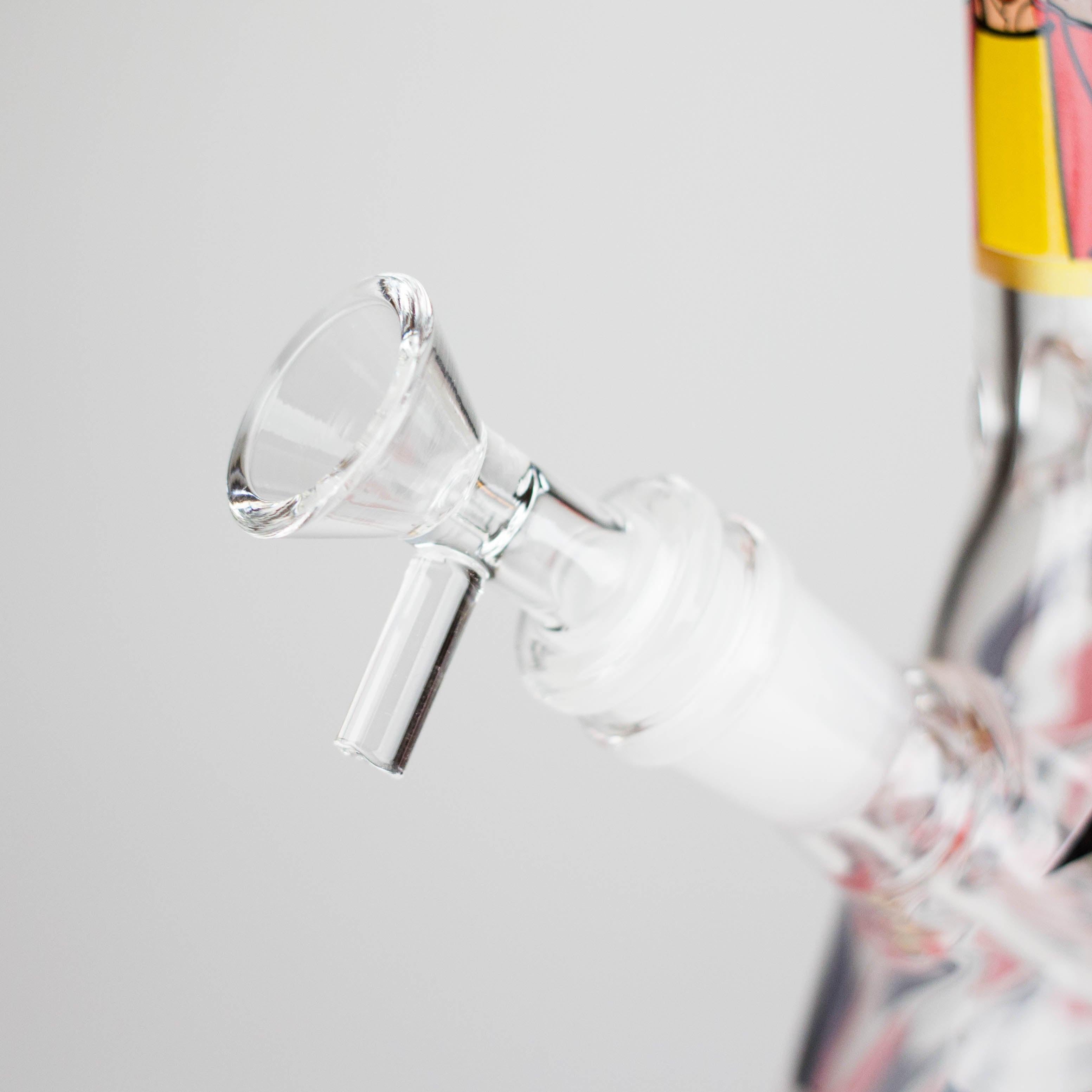 10" Glow-in-the-Dark Glass Beaker Bong [BH1351]