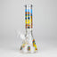 10" Glow-in-the-Dark Glass Bong with Cartoon Sponge Design
