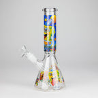 10" Glow-in-the-Dark Glass Bong with Cartoon Sponge Design