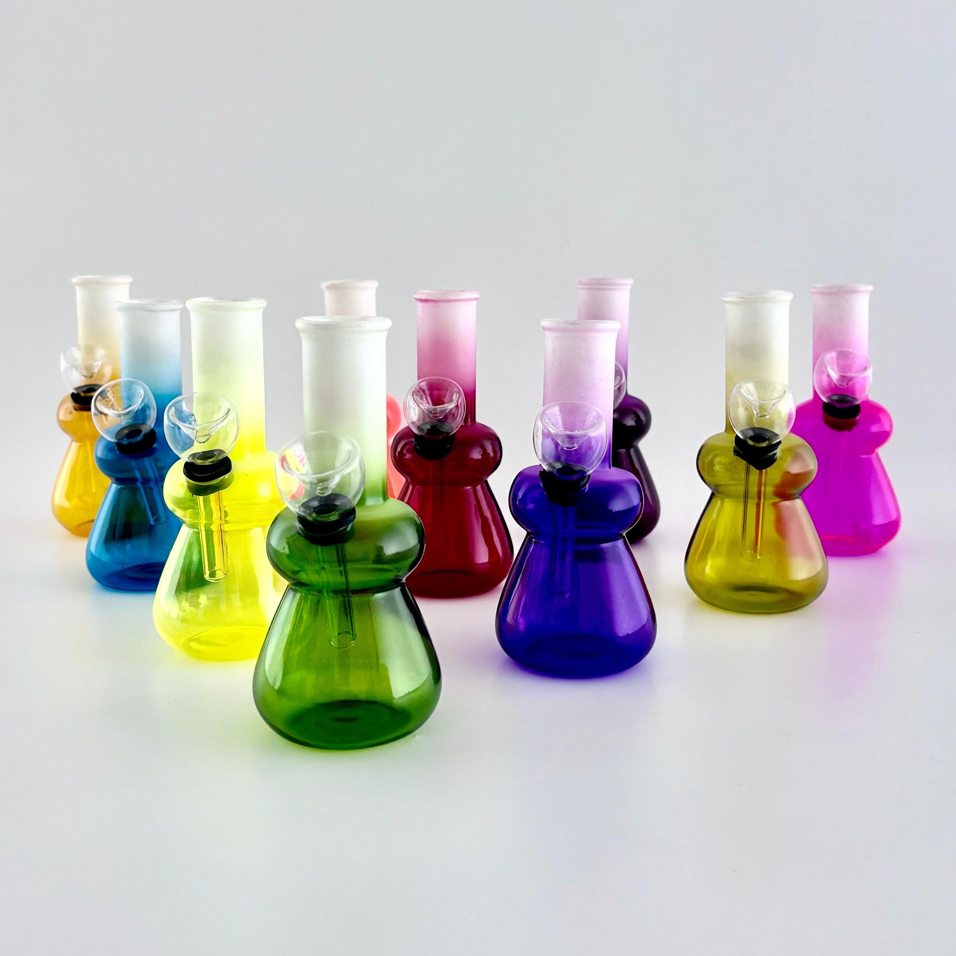 5" Mini Colour Water Pipe - 10 Assorted Colours Main image
