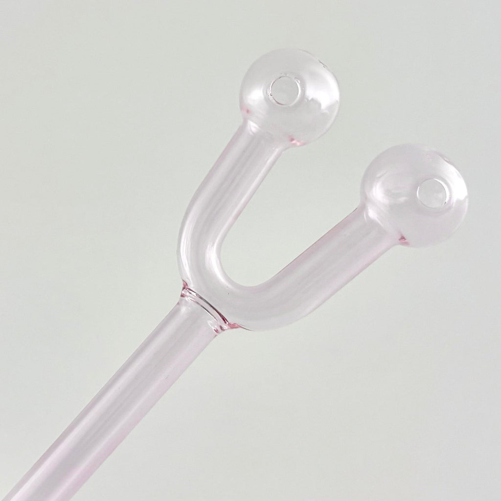 6" Double Hole Oil Burner Pipe – Assorted Colors-2CT
