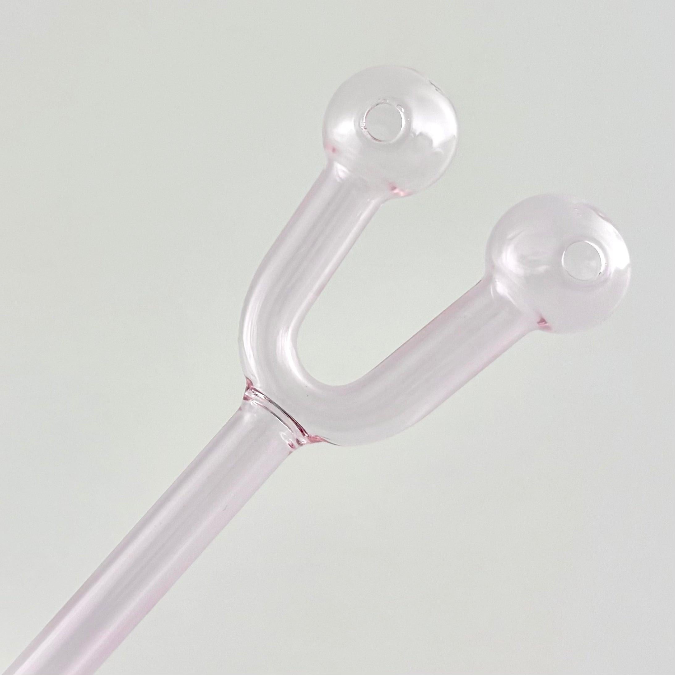 6" Double Hole Oil Burner Pipe – Assorted Colors-2CT