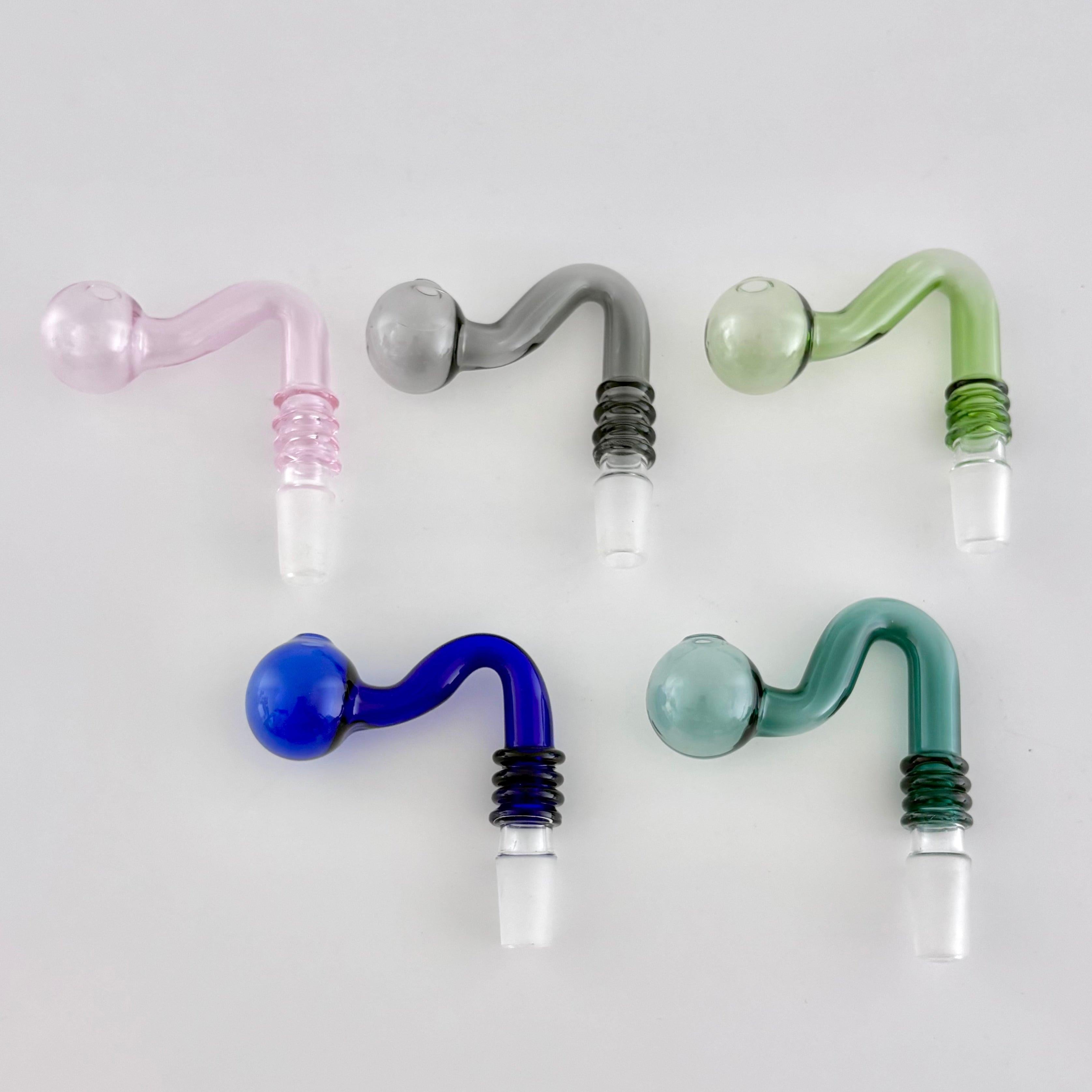 Glass Oil Burner Attachment - 2CT – 5 Assorted Colors - 2CT