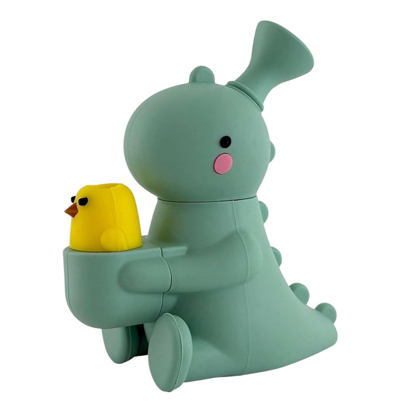 5" Silicone Dinosaur Water Pipe – Assorted Colors Secondary image