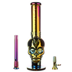 Fortune | 14" 7mm Electroplated Skull Glass Bong