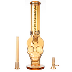 Fortune | 14" 7mm Electroplated Skull Glass Bong