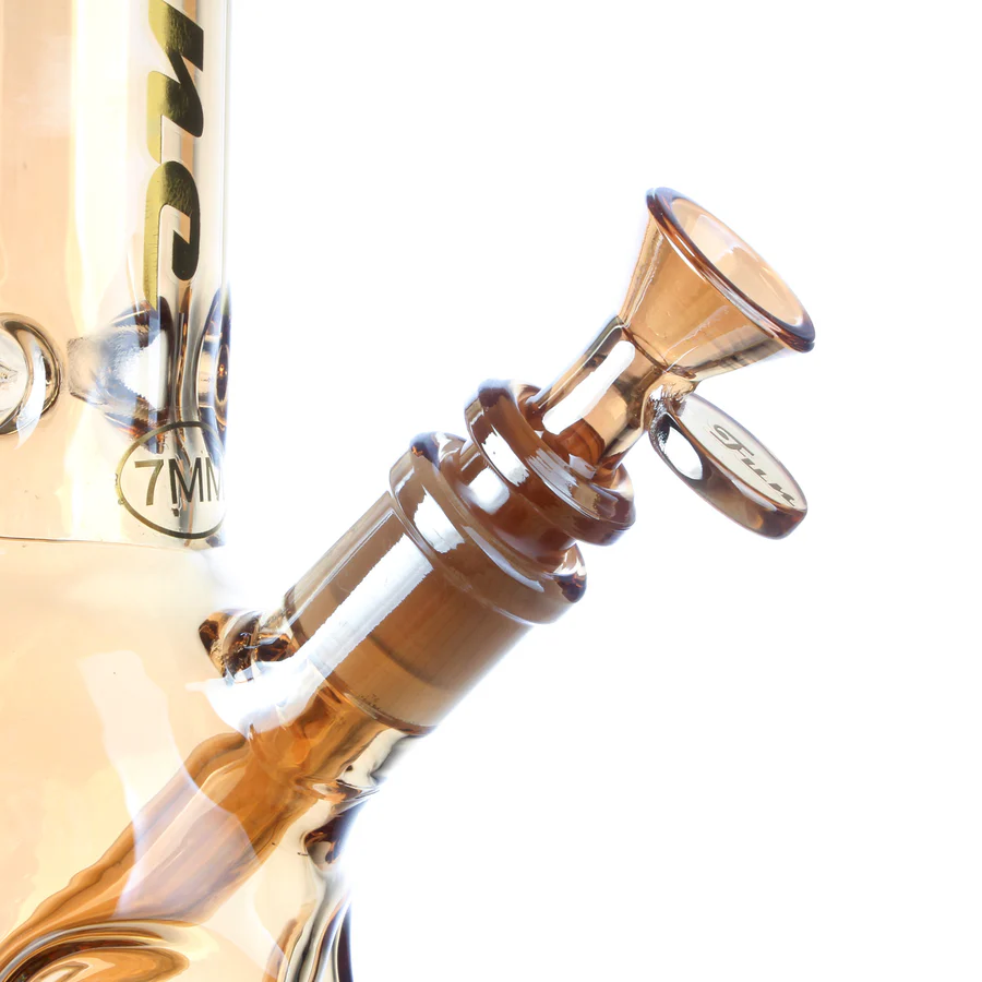 Fortune | 14" 7mm Electroplated Skull Glass Bong