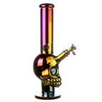 Fortune | 14" 7mm Electroplated Skull Glass Bong