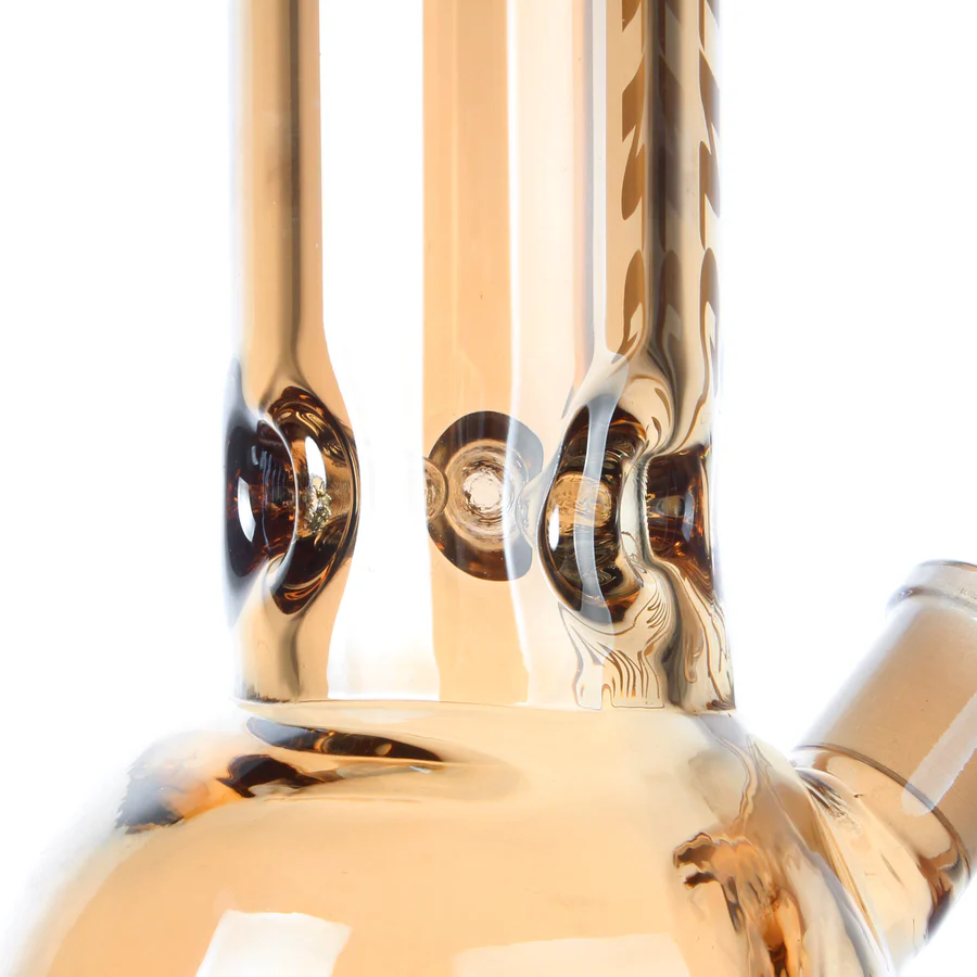 Fortune | 14" 7mm Electroplated Skull Glass Bong