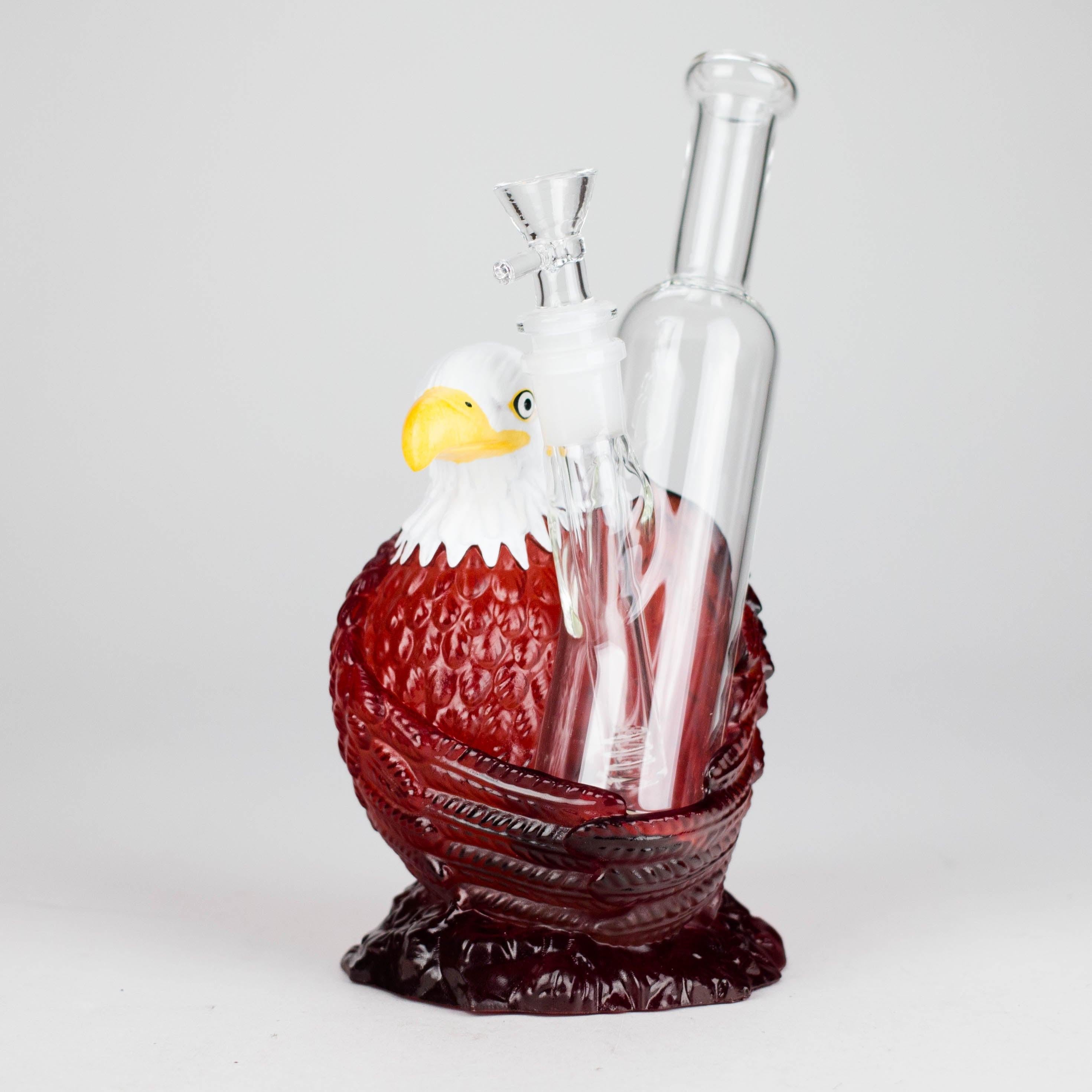 9" Eagle glass water bong Main image