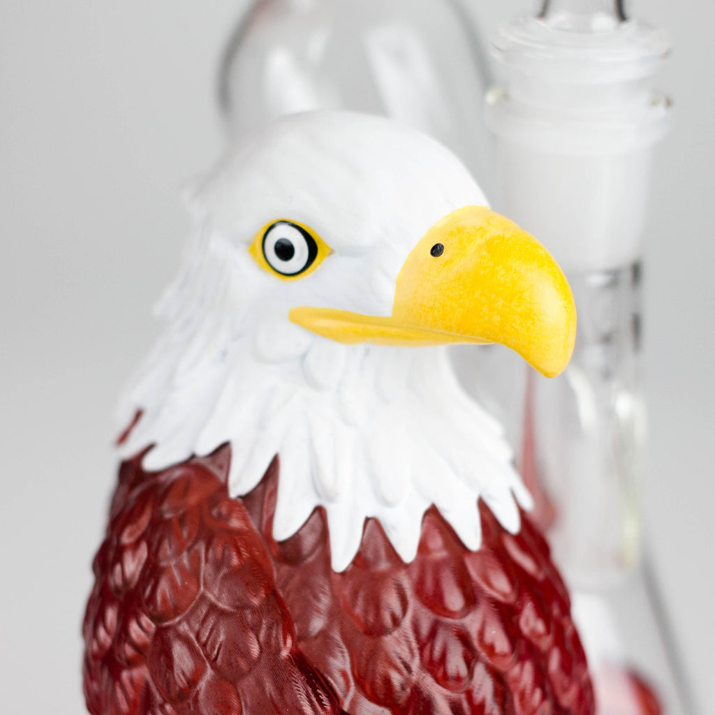 9" Eagle glass water bong