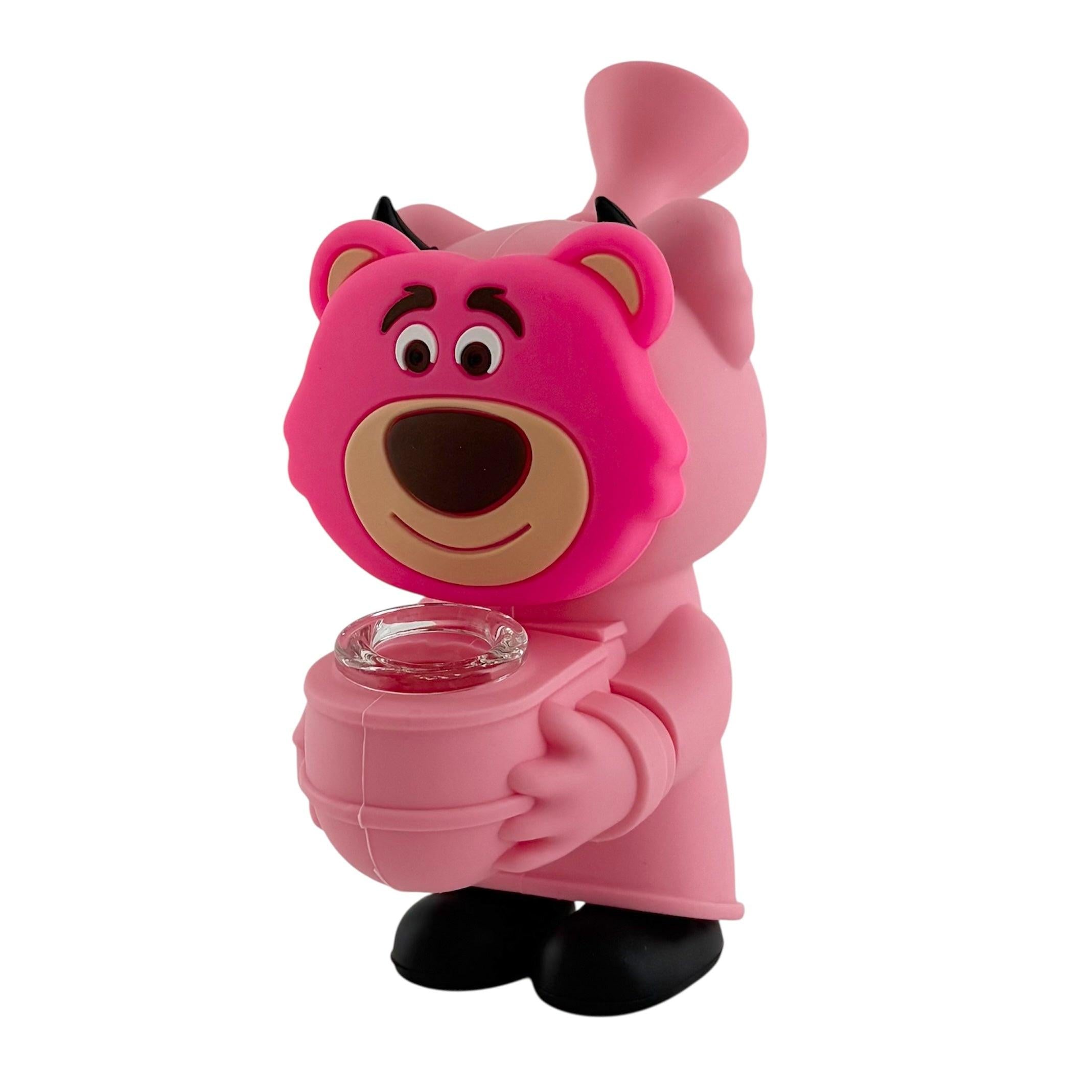 6" Pink Bear Silicone Water Pipe Main image