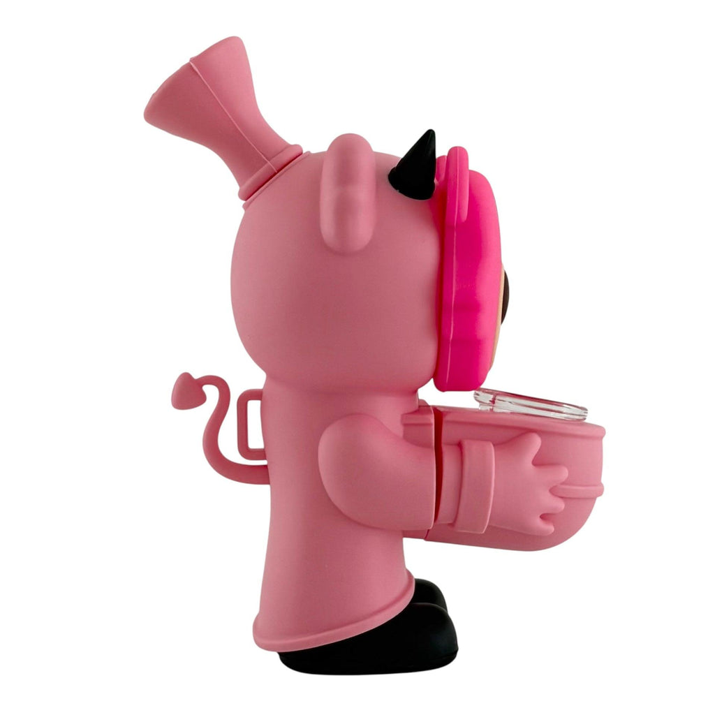 6" Pink Bear Silicone Water Pipe