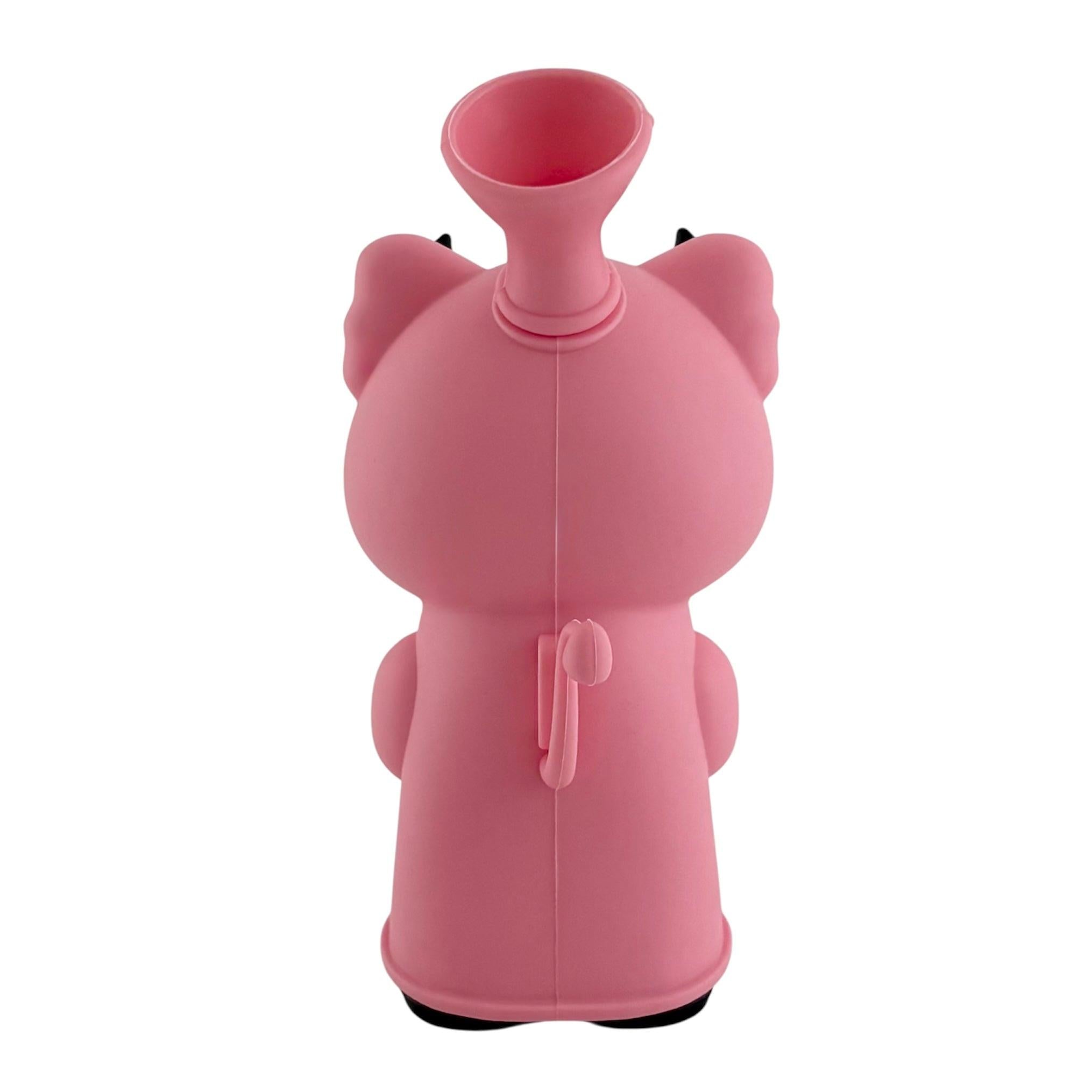 6" Pink Bear Silicone Water Pipe