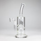 9" 2-in-1 Color accented Glass Dag Rig with Percolator