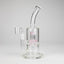 9" 2-in-1 Color accented Glass Dag Rig with Percolator
