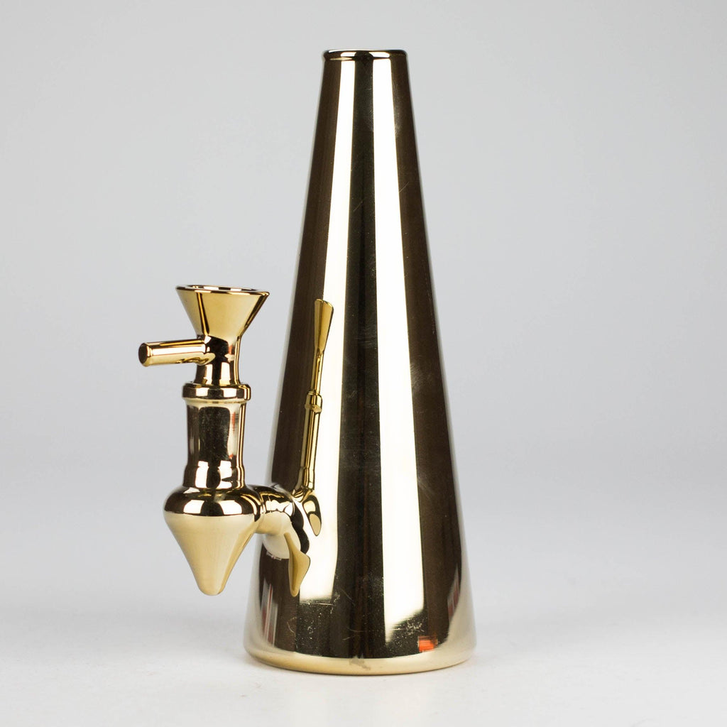 7" Solid Color Electroplate Glass Bong