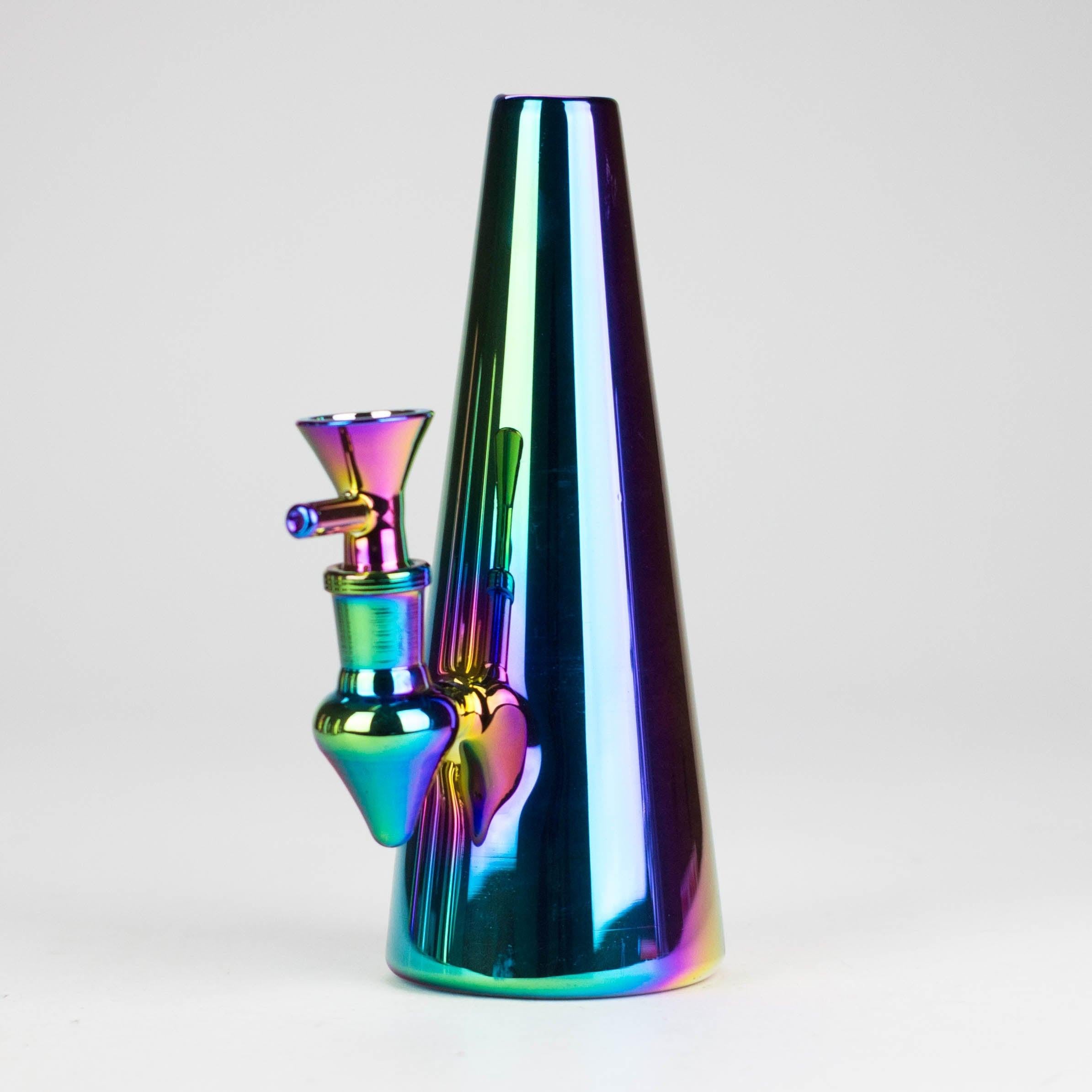 7" Solid Color Electroplate Glass Bong