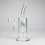 9" 2-in-1 Color accented Glass Dag Rig with Percolator