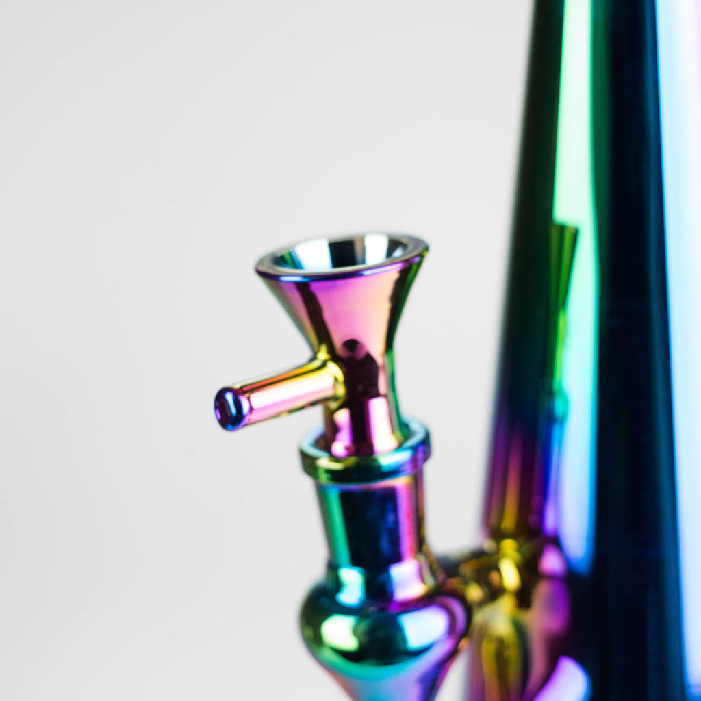7" Solid Color Electroplate Glass Bong