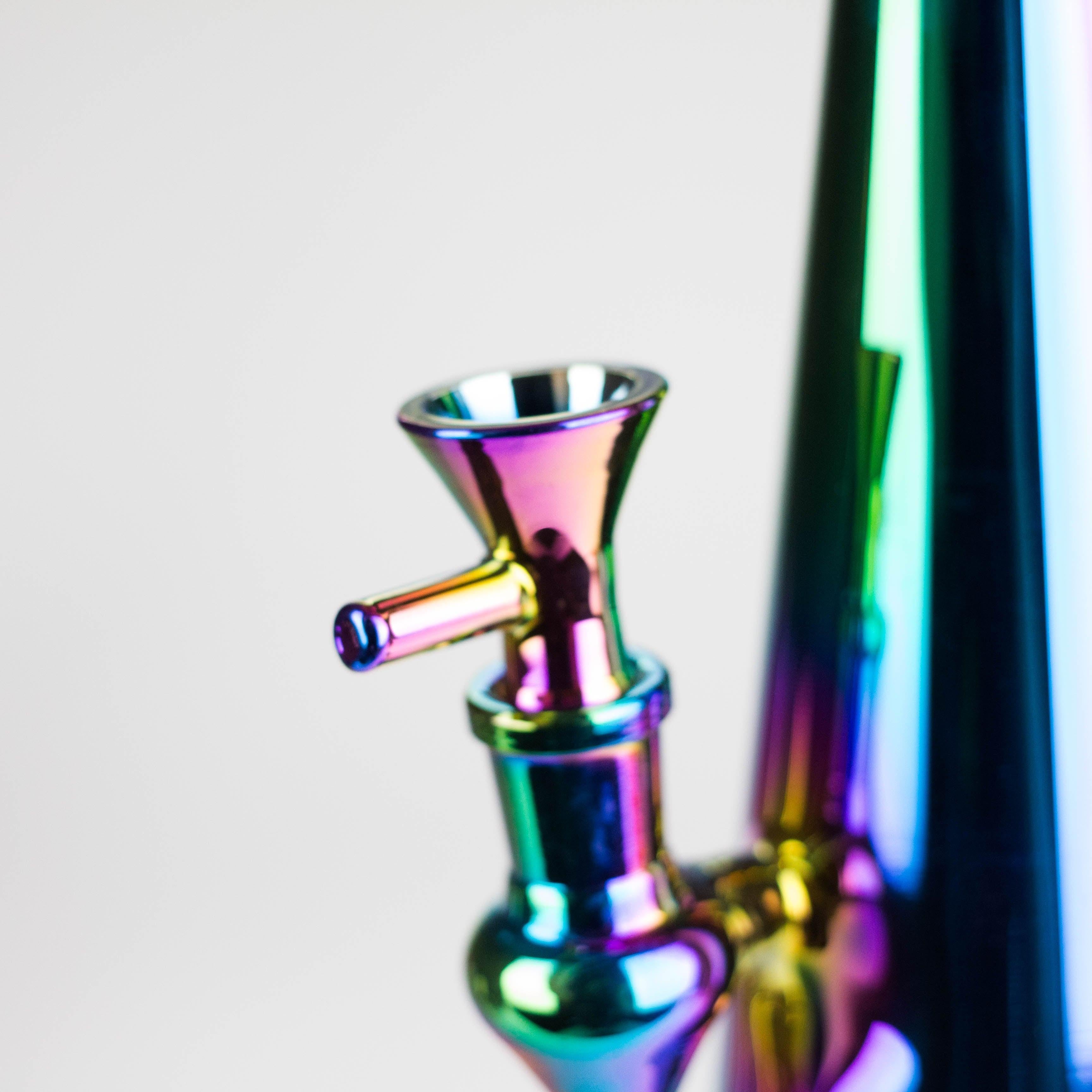 7" Solid Color Electroplate Glass Bong