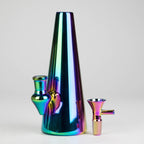 7" Solid Color Electroplate Glass Bong