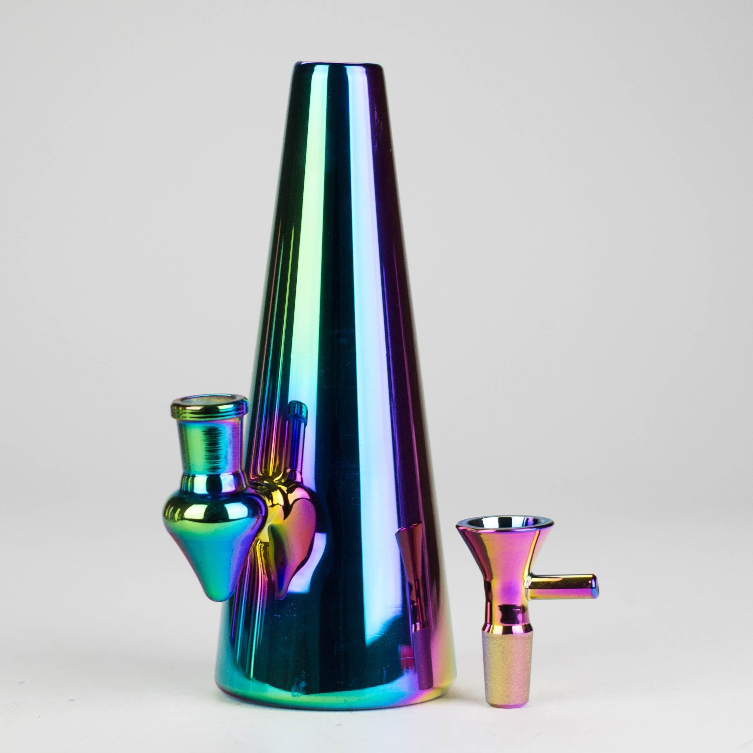 7" Solid Color Electroplate Glass Bong