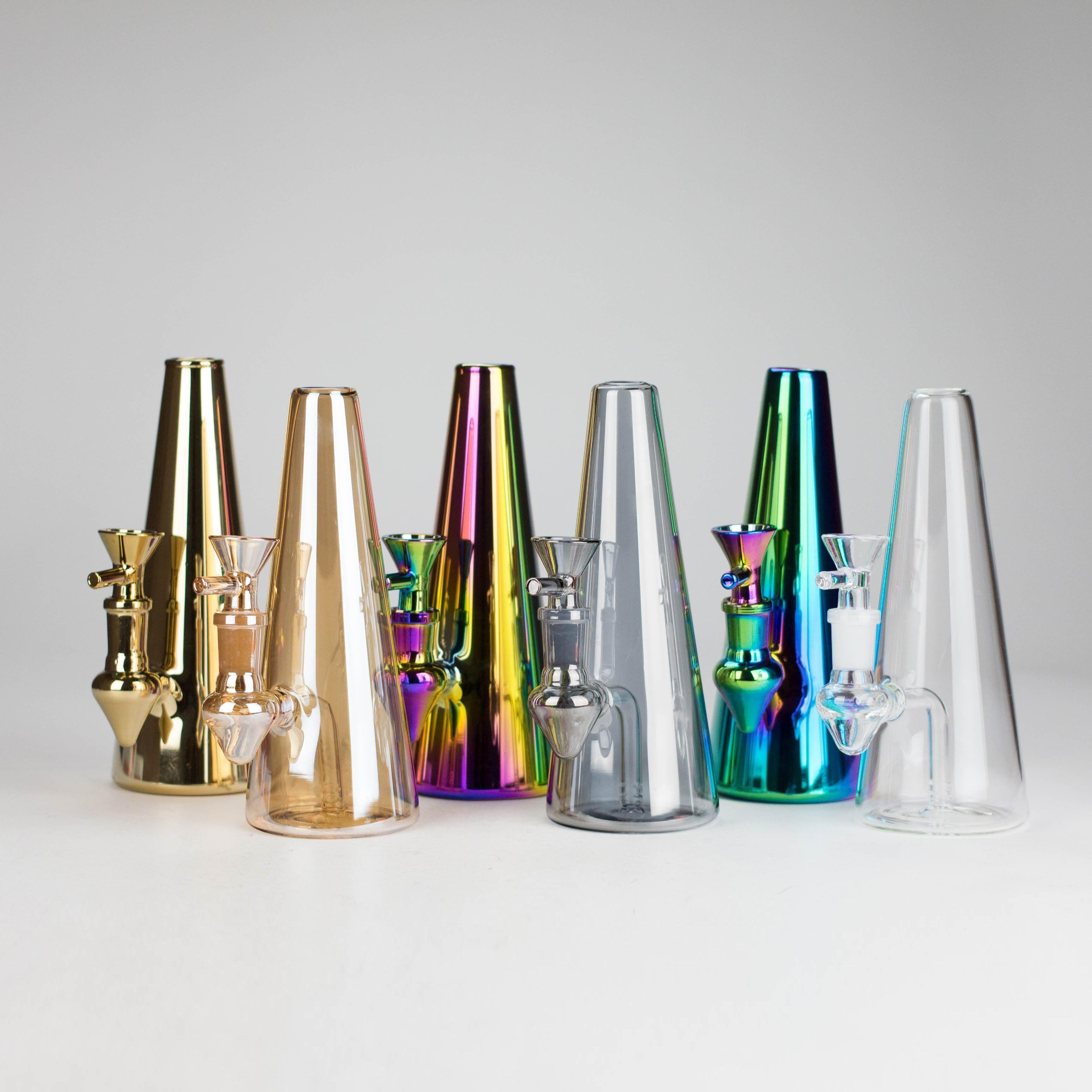 7" Solid Color Electroplate Glass Bong Main image